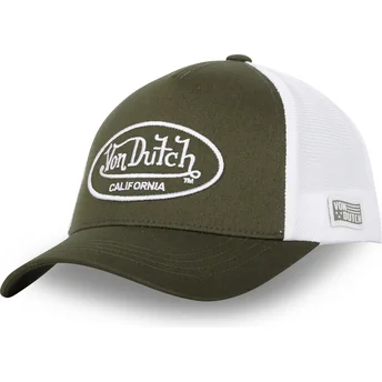 Von Dutch LOF B16 Green and White Adjustable Trucker Hat