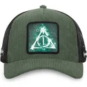 capslab-deathly-hallows-pot1-harry-potter-green-and-black-trucker-hat