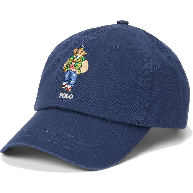 Polo Ralph Lauren Curved Brim Polo Bear Twill Navy Blue Adjustable