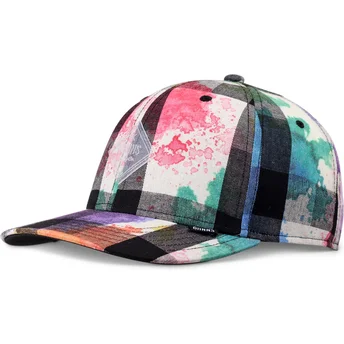 Djinns Curved Brim TrueFit Dirty Check Multicolor Snapback Cap