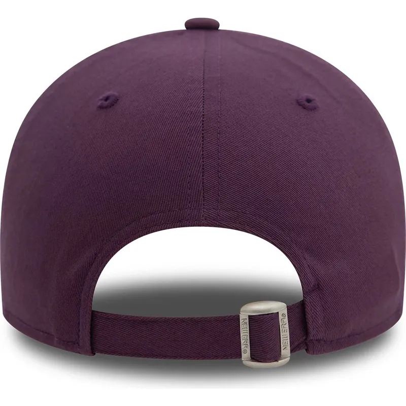 new-era-curved-brim-9forty-league-essential-new-york-yankees-mlb-purple-adjustable-cap