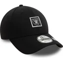 new-era-curved-brim-9forty-metallic-patch-las-vegas-raiders-nfl-black-adjustable-cap