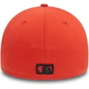 new-era-curved-brim-black-logo-39thirty-league-essential-new-york-yankees-mlb-orange-fitted-cap