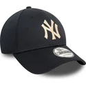 new-era-curved-brim-9forty-pivot-knit-new-york-yankees-mlb-navy-blue-adjustable-cap