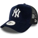 new-era-9forty-a-frame-cord-new-york-yankees-mlb-navy-blue-trucker-hat