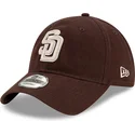 new-era-curved-brim-9twenty-core-classic-san-diego-padres-mlb-brown-adjustable-cap