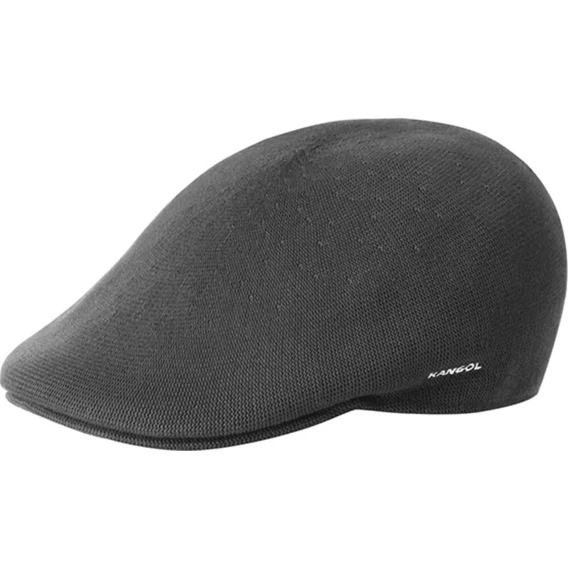 kangol-bamboo-507-charcoal-dark-grey-flat-cap