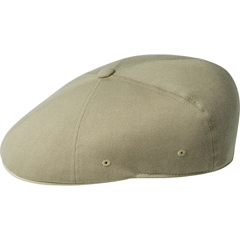 Kangol Wool Flexfit 504 Taupe Beige Flat Cap