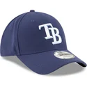 new-era-curved-brim-9forty-the-league-tampa-bay-rays-mlb-navy-blue-adjustable-cap