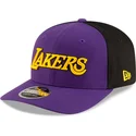 new-era-curved-brim-9seventy-statement-stretch-snap-los-angeles-lakers-nba-purple-and-black-snapback-cap