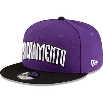 New Era Flat Brim 9FIFTY Classic Sacramento Kings NBA Purple and Black Snapback Cap