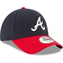 new-era-curved-brim-9forty-the-league-atlanta-braves-mlb-navy-blue-and-red-adjustable-cap