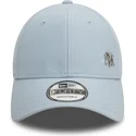 new-era-curved-brim-9forty-flawless-new-york-yankees-mlb-light-blue-adjustable-cap