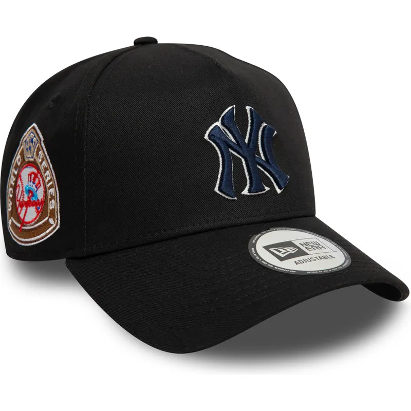 New Era Curved Brim Navy Blue Logo 9FORTY A Frame World Series