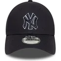 new-era-curved-brim-navy-blue-logo-9forty-outline-new-york-yankees-mlb-navy-blue-adjustable-cap