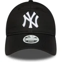 new-era-curved-brim-women-9twenty-league-essential-new-york-yankees-mlb-black-adjustable-cap