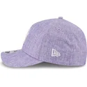 new-era-curved-brim-9forty-m-crown-a-frame-cotton-weave-new-york-yankees-mlb-purple-snapback-cap