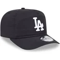 new-era-curved-brim-golfer-everyday-nylon-los-angeles-dodgers-mlb-black-adjustable-cap