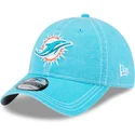 new-era-curved-brim-9twenty-washed-contrast-miami-dolphins-nfl-blue-adjustable-cap