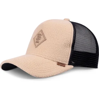 Djinns HFT Pole Fleece Brown and Black Trucker Hat