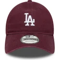 new-era-9twenty-colour-pack-los-angeles-dodgers-mlb-maroon-trucker-hat