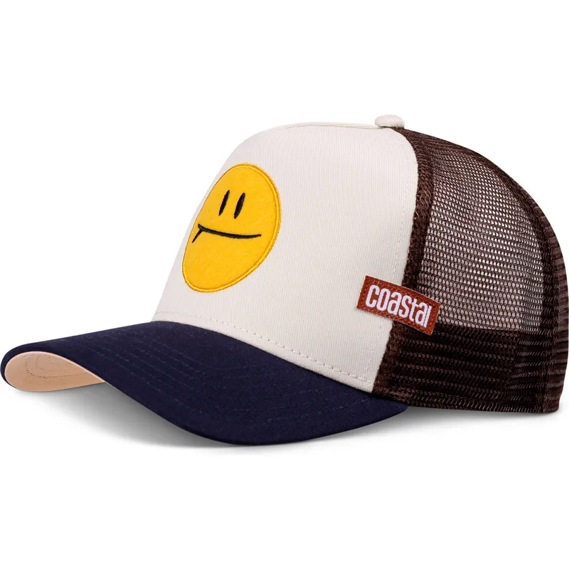 Coastal - Surf & Smile (Khaki/Marine) - Trucker Cap Meshcap Hat Kappe Mütze Caps
