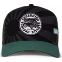 coastal-nijima-island-hft-black-and-green-trucker-hat