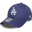 new-era-curved-brim-9forty-league-essential-los-angeles-dodgers-mlb-purple-adjustable-cap
