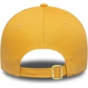 new-era-curved-brim-women-9forty-metallic-logo-los-angeles-dodgers-mlb-yellow-adjustable-cap