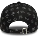 new-era-curved-brim-women-9forty-monogram-new-york-yankees-mlb-black-adjustable-cap