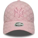 new-era-curved-brim-women-9forty-floral-towelling-new-york-yankees-mlb-pink-adjustable-cap