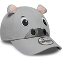 new-era-curved-brim-youth-9forty-animal-grey-adjustable-cap