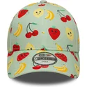 new-era-curved-brim-youth-9forty-all-over-print-fruit-green-adjustable-cap
