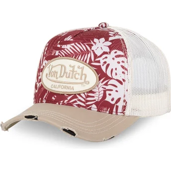 Von Dutch PRINT03 Red Trucker Hat