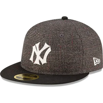 New Era Flat Brim 59FIFTY Day Retro Crown New York Yankees MLB Black Fitted Cap