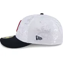 new-era-flat-brim-59fifty-day-low-profile-boston-red-sox-mlb-navy-blue-and-white-fitted-cap