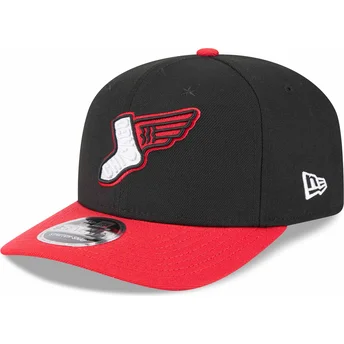 New Era Curved Brim 9SEVENTY Stretch Snap City Connect Chicago White Sox MLB Red and Black Snapback Cap