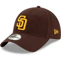 new-era-curved-brim-9twenty-core-classic-san-diego-padres-mlb-brown-adjustable-cap