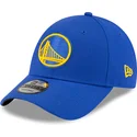 new-era-curved-brim-9forty-the-league-golden-state-warriors-nba-blue-adjustable-cap