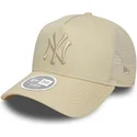 new-era-women-a-frame-league-essential-new-york-yankees-mlb-beige-trucker-hat