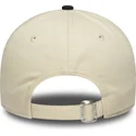new-era-curved-brim-women-9twenty-beige-and-navy-blue-adjustable-cap