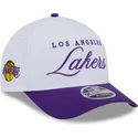 new-era-curved-brim-9forty-m-crown-draft-2025-los-angeles-lakers-nba-white-and-purple-snapback-cap