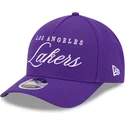 new-era-curved-brim-9forty-m-crown-draft-2025-los-angeles-lakers-nba-purple-snapback-cap