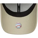 new-era-curved-brim-brown-logo-9forty-ombre-infill-new-york-yankees-mlb-beige-adjustable-cap