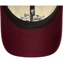 new-era-curved-brim-garfield-and-odie-9twenty-beige-and-maroon-adjustable-cap