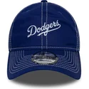 new-era-curved-brim-9twenty-contrast-stitch-los-angeles-dodgers-mlb-blue-adjustable-cap