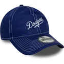 new-era-curved-brim-9twenty-contrast-stitch-los-angeles-dodgers-mlb-blue-adjustable-cap