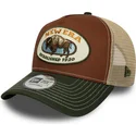 new-era-buffalo-a-frame-animal-patch-brown-and-green-trucker-hat
