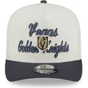 new-era-curved-brim-9fifty-a-frame-chainstitch-vegas-golden-knights-nhl-beige-and-grey-snapback-cap