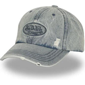 Von Dutch Curved Brim JEAN BL Blue Adjustable Cap